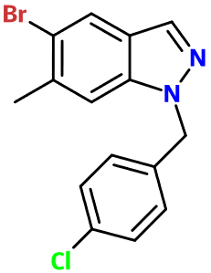 MC001265 1H-Indazole, 5-Br-1-[(4-chlorophenyl)methyl]-6-methyl- - Click Image to Close